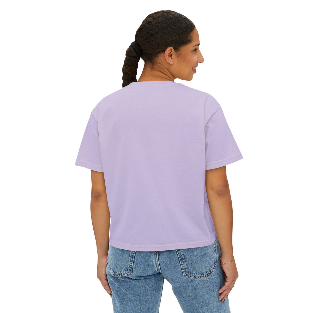Sunday Club Women’s Boxy Tee — Casual Weekend Graphic Shirt