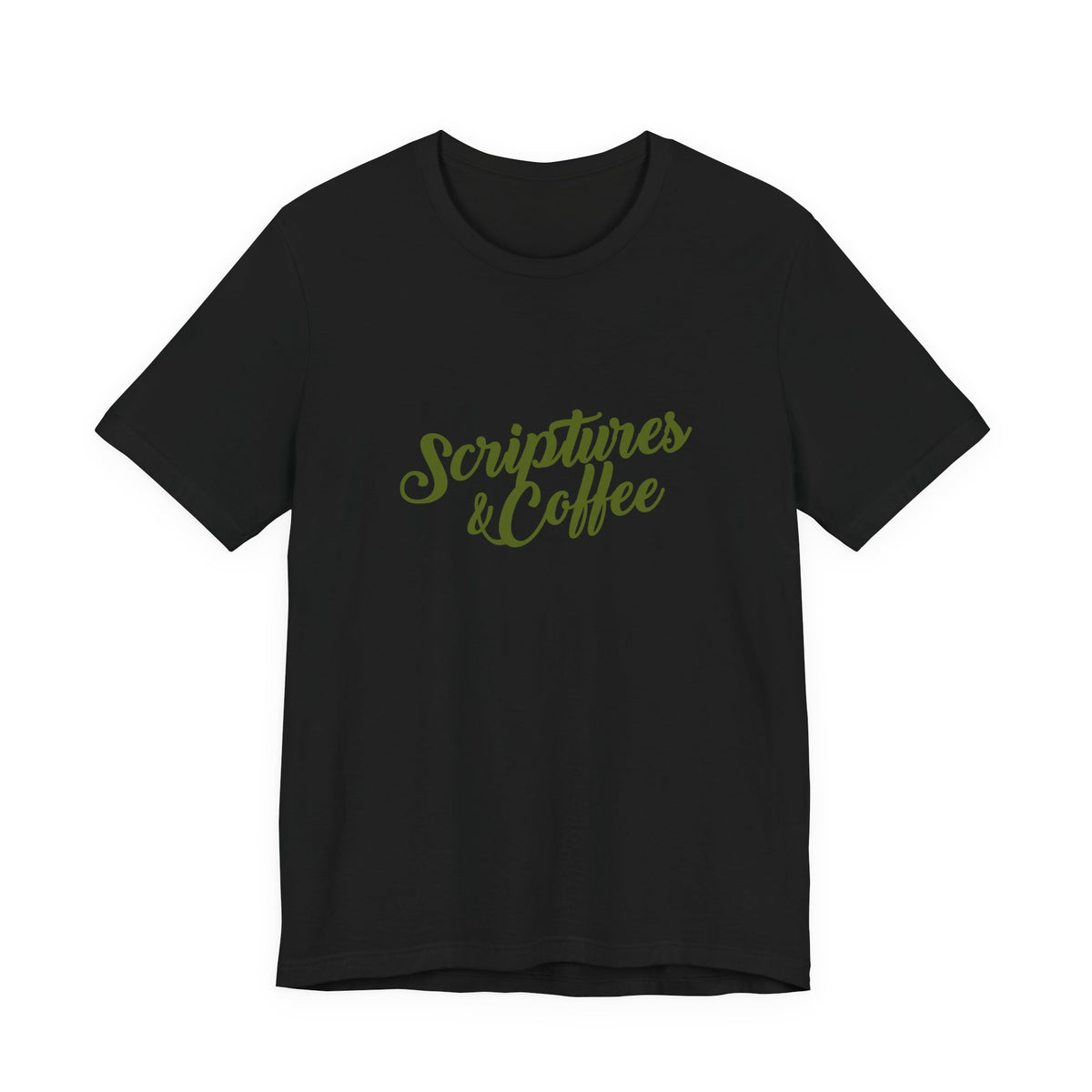 Scriptures & Coffee T‑Shirt – Faith & Coffee Graphic Tee