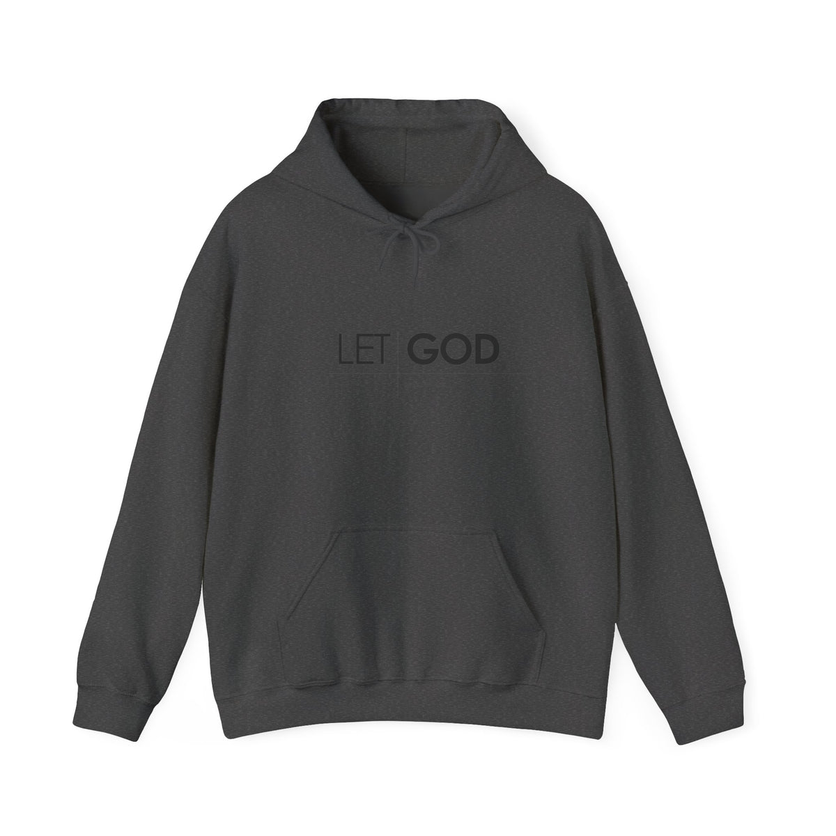 Let God, Matthew 11:28  Hoodie — Minimal Faith Graphic Pullover