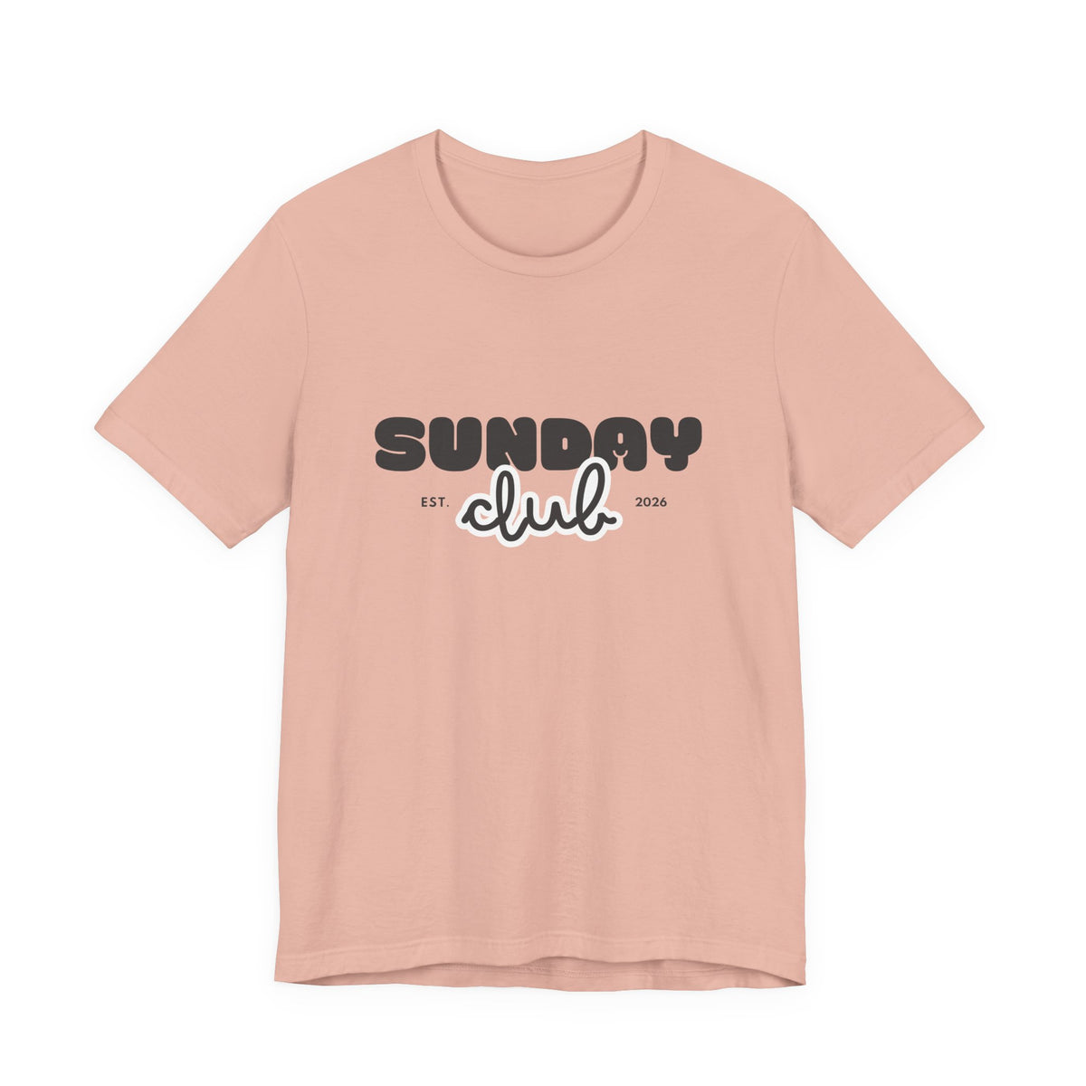 Sunday Club T-Shirt — Vintage Script Graphic Tee