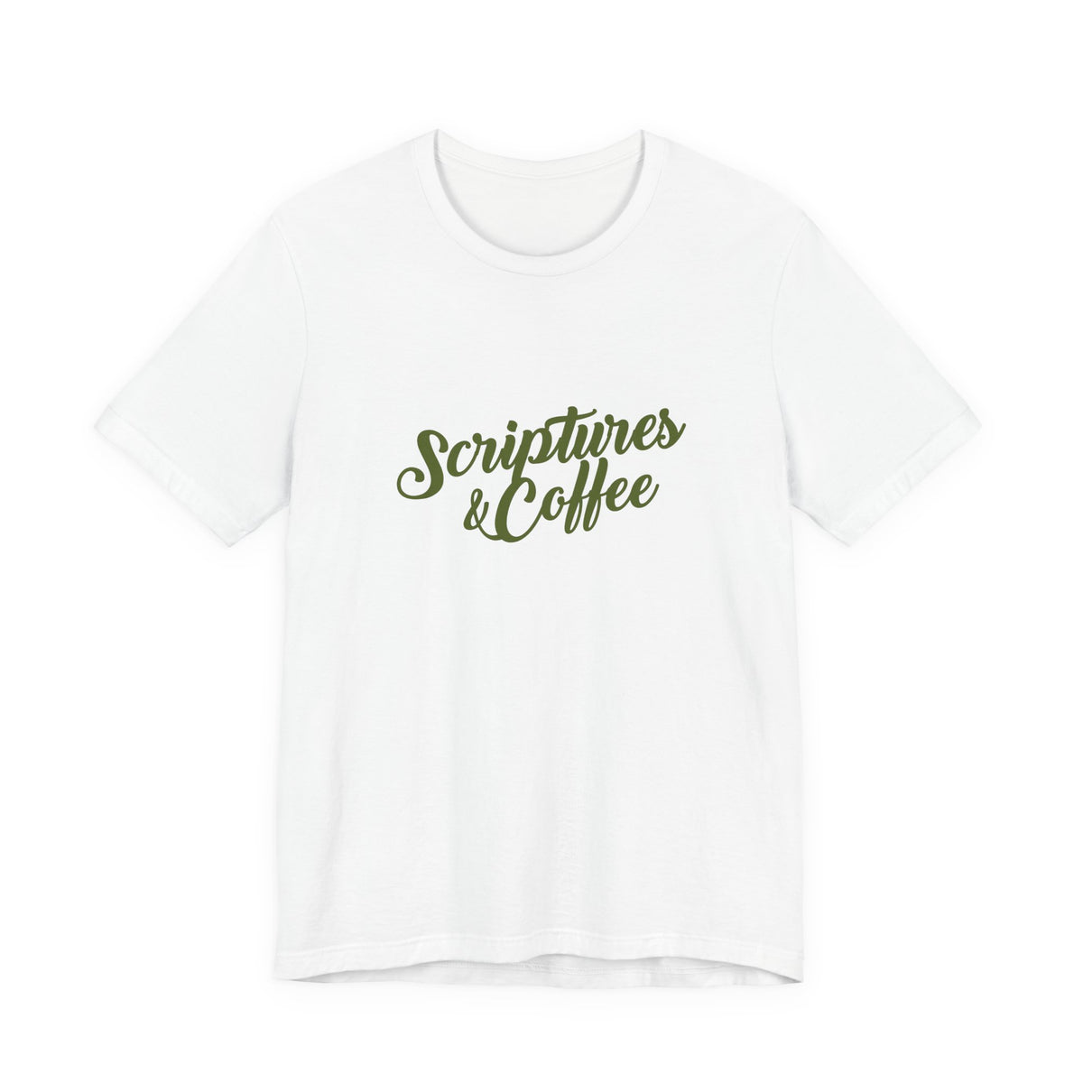 Scriptures & Coffee T‑Shirt – Faith & Coffee Graphic Tee