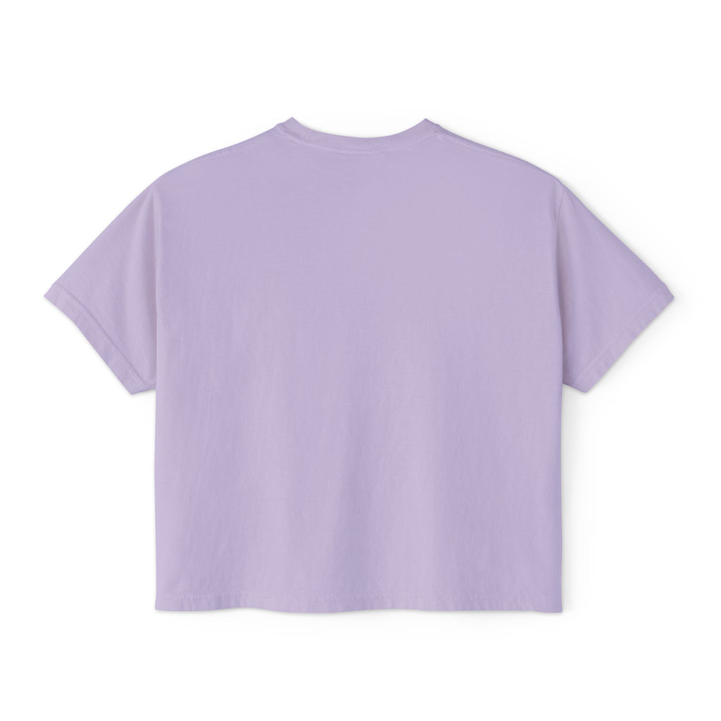 Sunday Club Women’s Boxy Tee — Casual Weekend Graphic Shirt