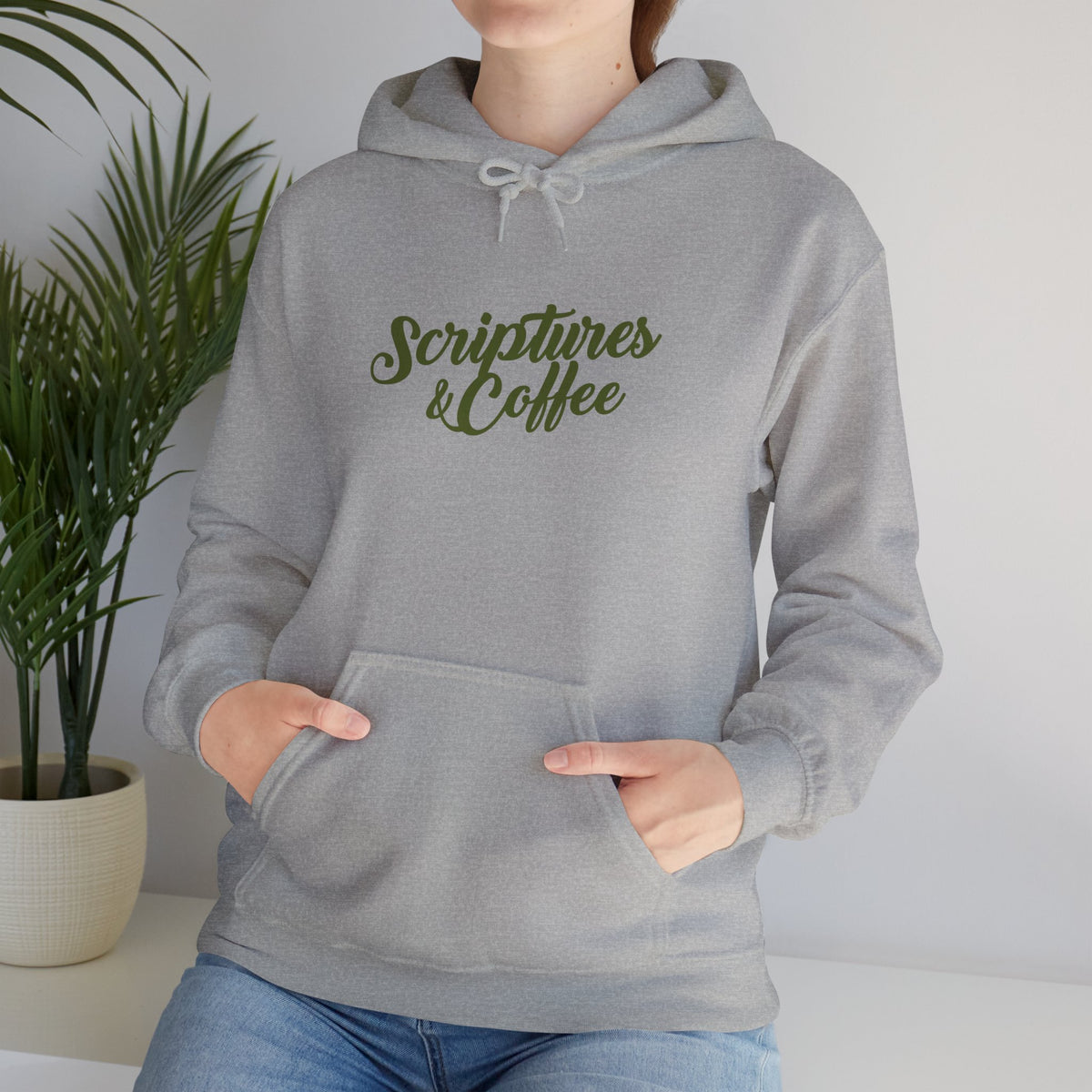 Scriptures & Coffee Hoodie – Christian Faith Graphic Pullover
