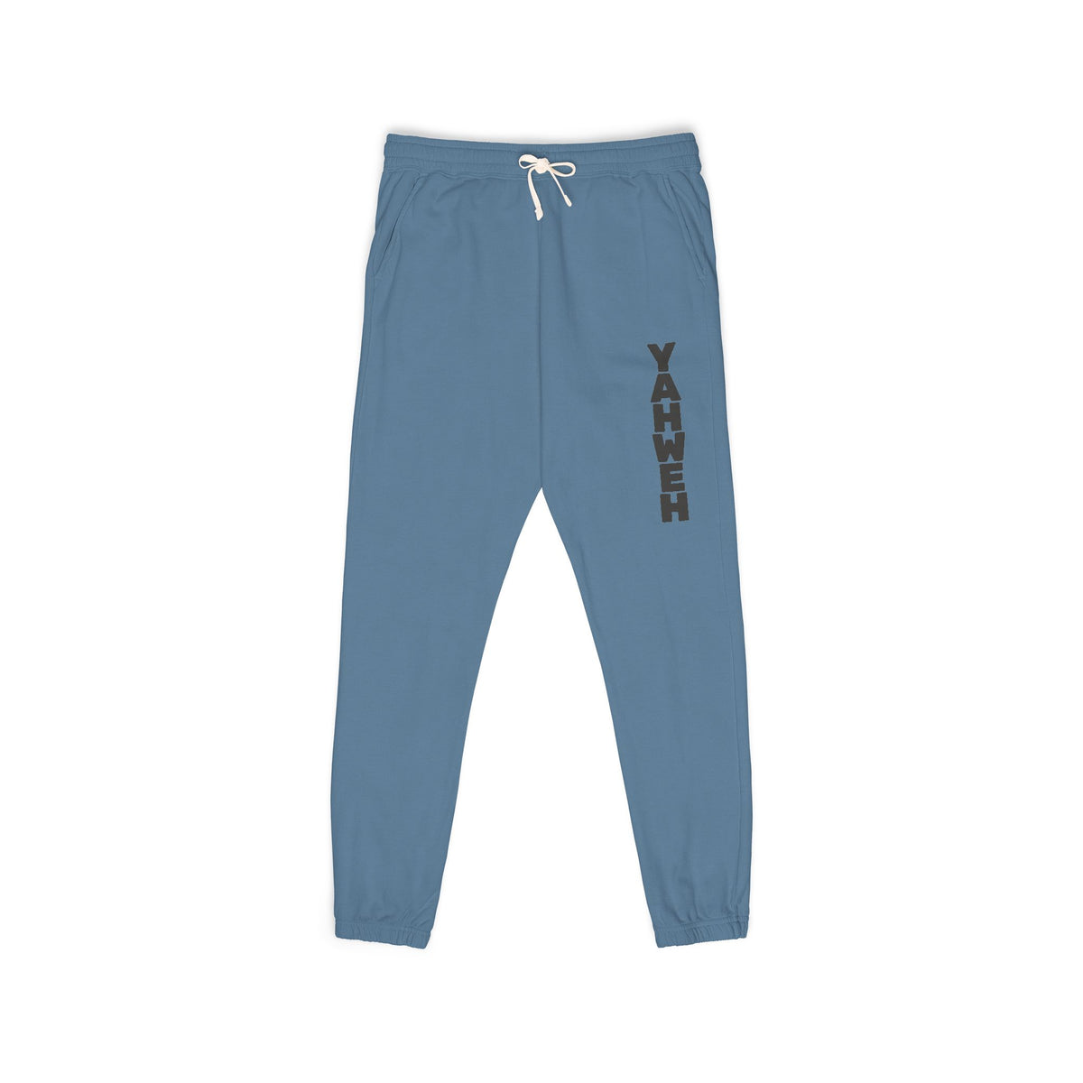 YAHWEH- Vertical Script Sweatpants — Unisex Graphic Joggers