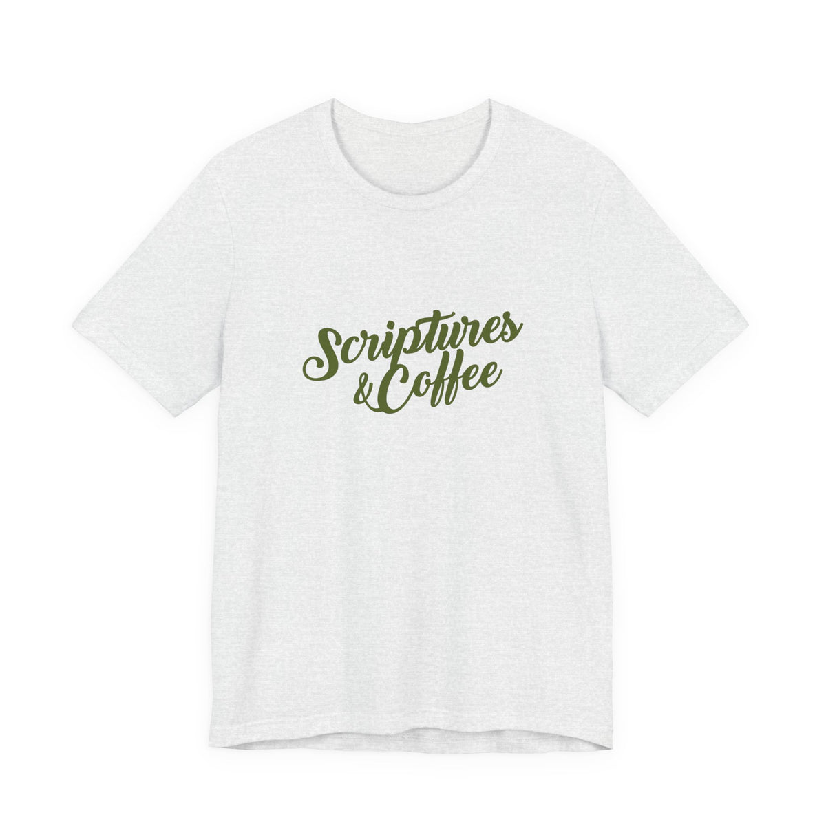 Scriptures & Coffee T‑Shirt – Faith & Coffee Graphic Tee