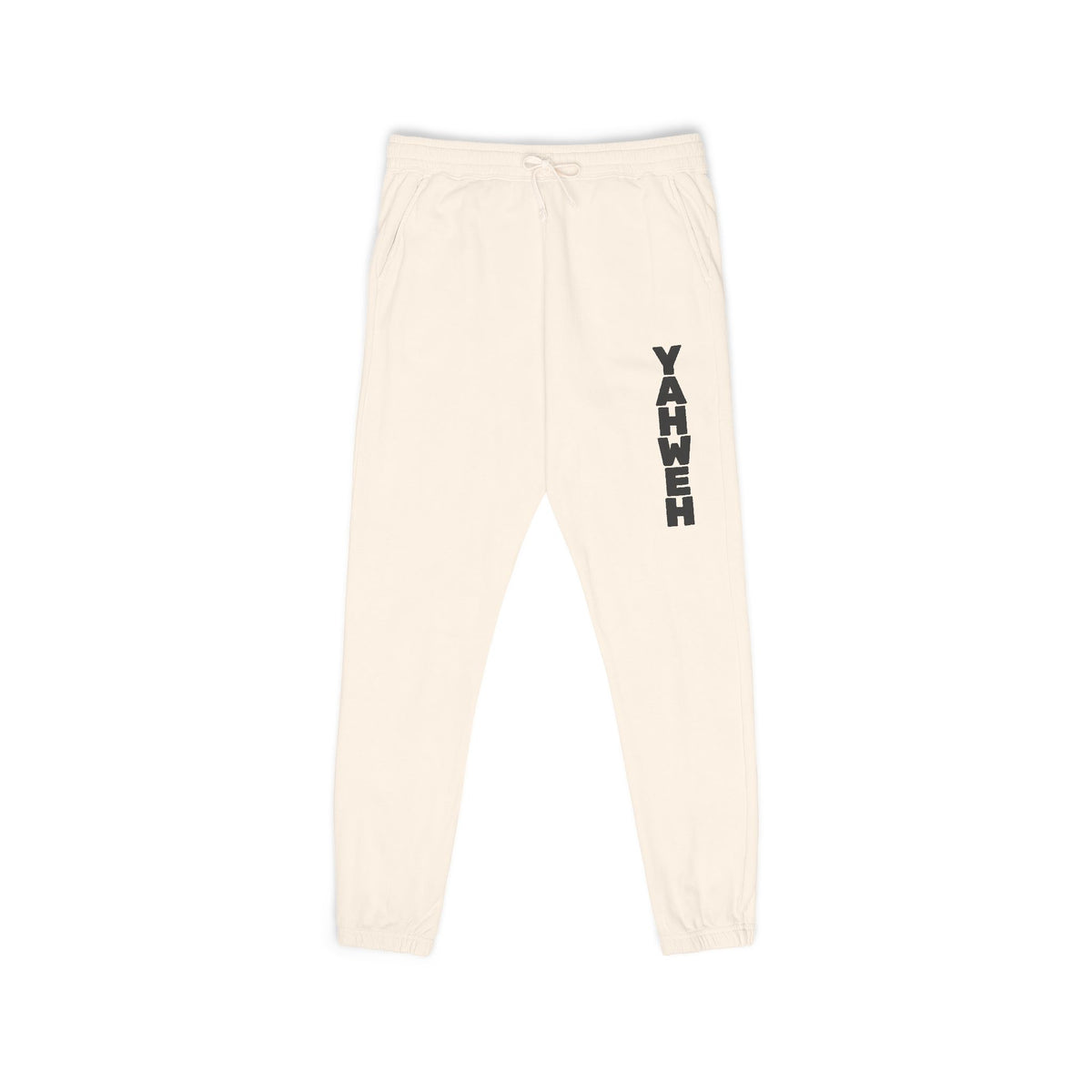 YAHWEH- Vertical Script Sweatpants — Unisex Graphic Joggers