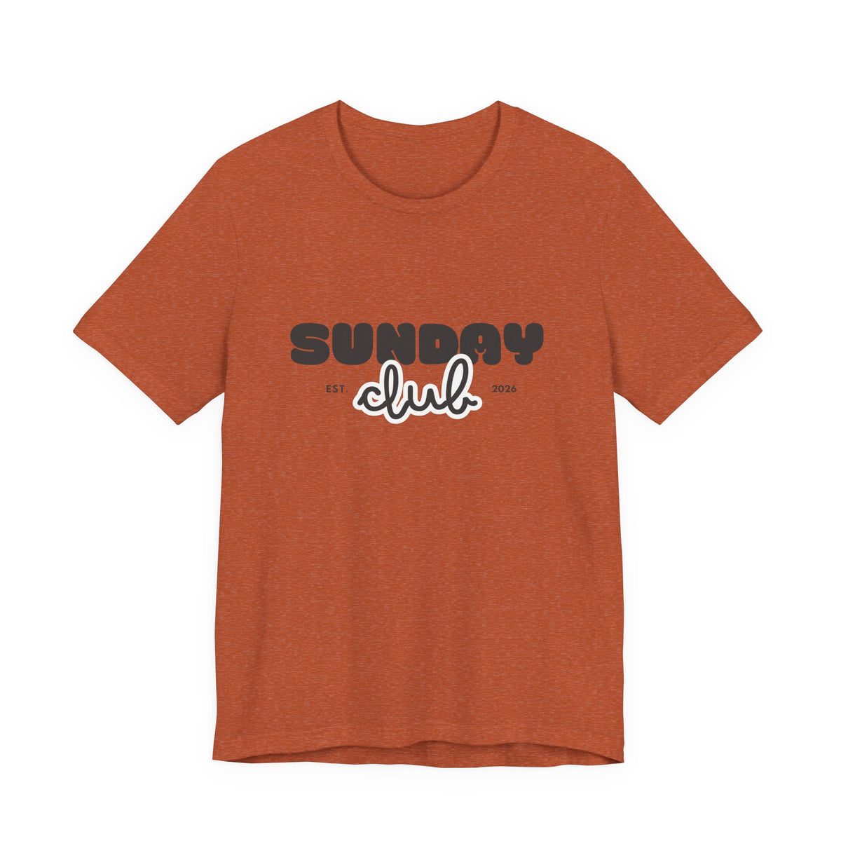 Sunday Club T-Shirt — Vintage Script Graphic Tee