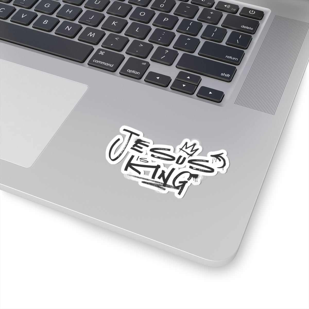 Jesus Is King Sticker — Graffiti Christian Kiss-Cut Decal
