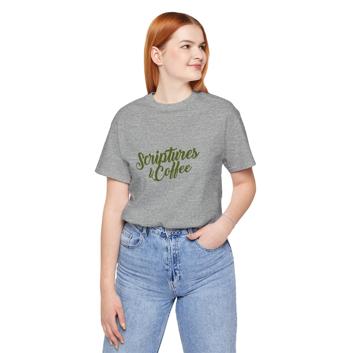 Scriptures & Coffee T‑Shirt – Faith & Coffee Graphic Tee